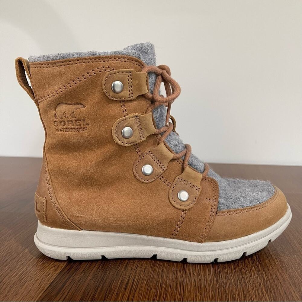 Sorel Explorer Joan Winter Boot in Camel Brown Women’s Size 6 - Picture 6 of 14